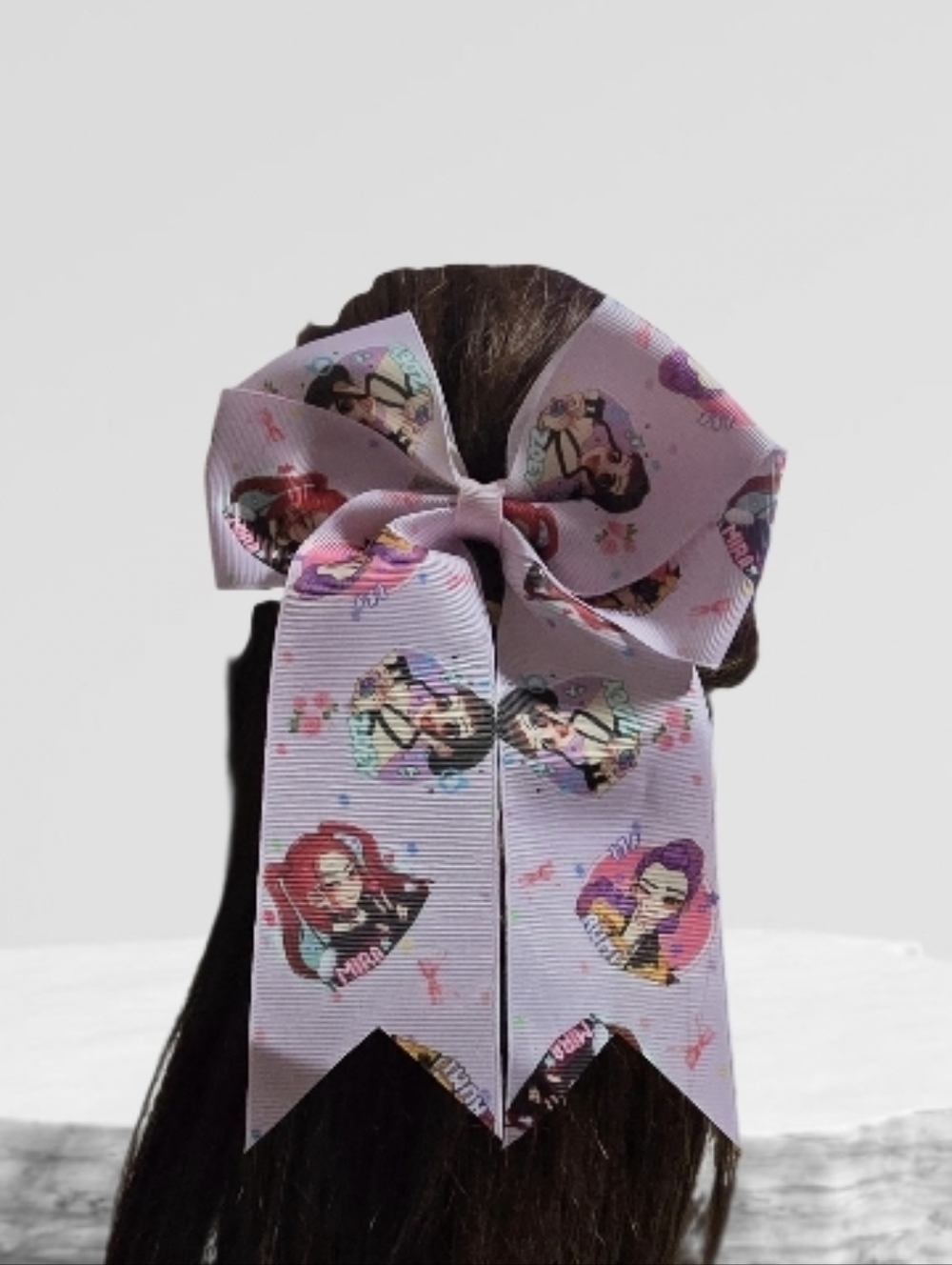 K-pop Pink Cartoon Character Hair Bow